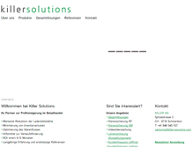 Tablet Screenshot of killer-solutions.com